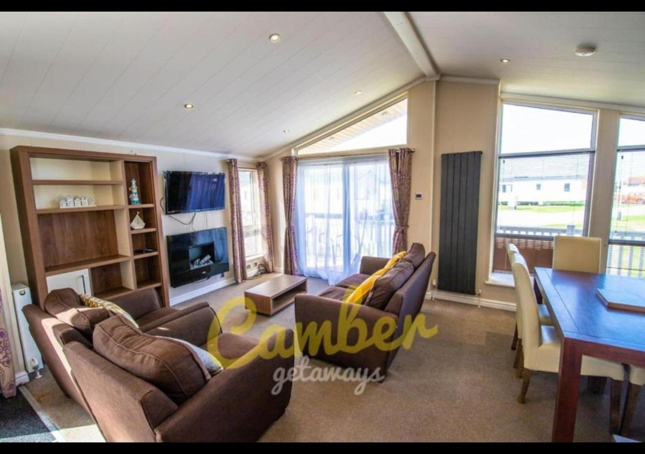 Mp768 - Camber Sands Holiday Park - Huge Lodge - Small Dog Friendly - Sleeps 8 المظهر الخارجي الصورة